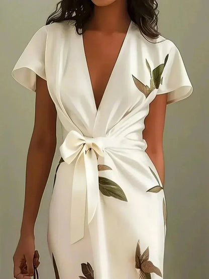 Ruby - Timeless Floral Wrap Dress
