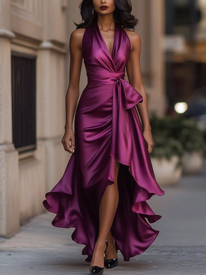 Amelya - Evening Wrap Maxi Dress