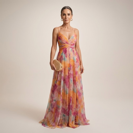 Bella - Elegant Floral Maxi Dress