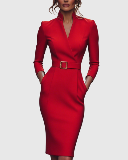 Claribel - Refined Midi Dress
