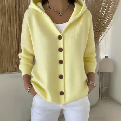 Selina | Trendy Knitted Cardigan with Hood