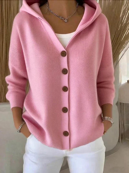 Selina | Trendy Knitted Cardigan with Hood
