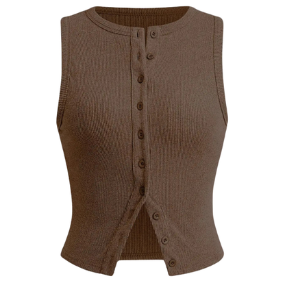 KYLIE™ – Classic Ribbed Casual Crop Top