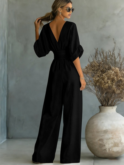 Sofia | Effortless V-Neck Jumpsuit