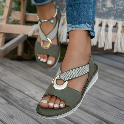 Emilia - Casual Buckle Flat Sandals