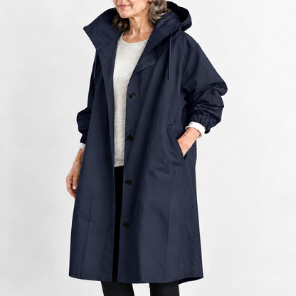 Kathryn | Hooded Longline Trench Coat