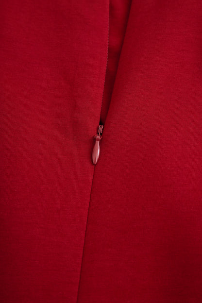 Ruby | Burgundy Sleeveless Midi Dress