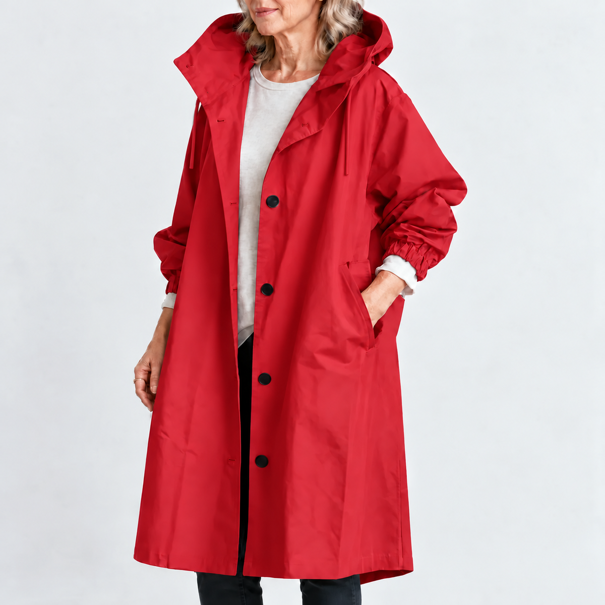 Kathryn | Hooded Longline Trench Coat