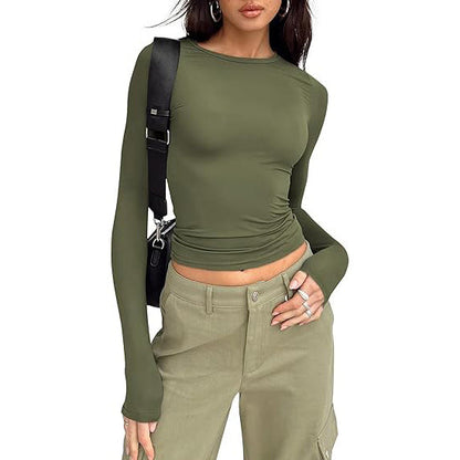 Jill - Casual Long Sleeve Round Neck Top
