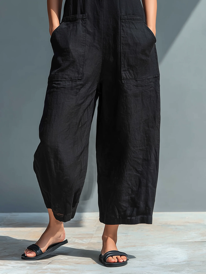 PHOEBE | WIDE-LEG BUTTONED JUMPSUIT