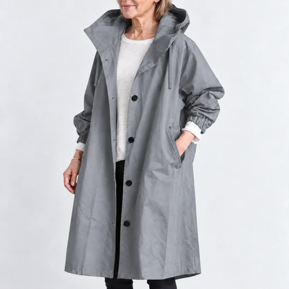 Kathryn | Hooded Longline Trench Coat