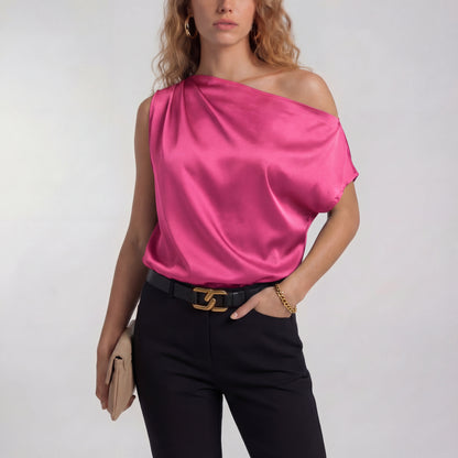 Camilla – Chic Casual One Shoulder Blouse